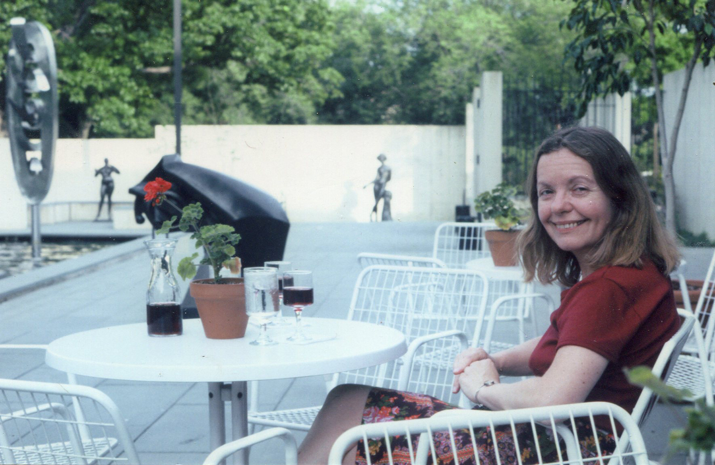 3a. Christa Jungnickel at the Baltimore Museum of Art Sculpture Garden.